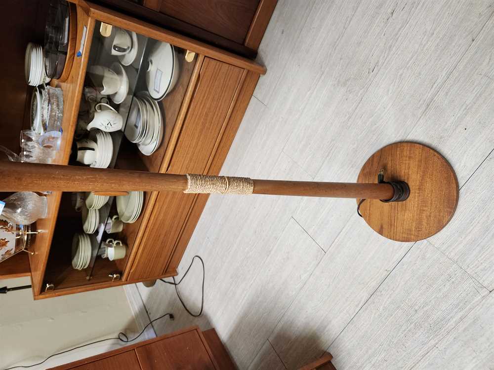 1950's Danish Teak Floor Lamp