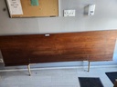 Large Queen/Double Full Walnut Headboard