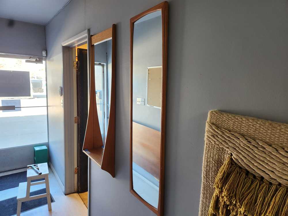 Made In Sweden Teak Wall Mirror