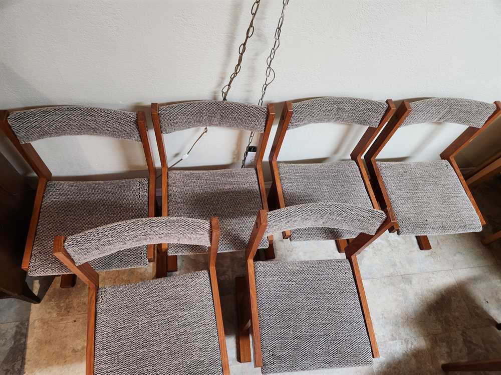 Set of 6 Gangso Mobler Teak Dining Chairs