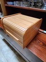 Vintage Teak Rolltop Desk Organizer