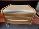 Vintage Teak Rolltop Desk Organizer
