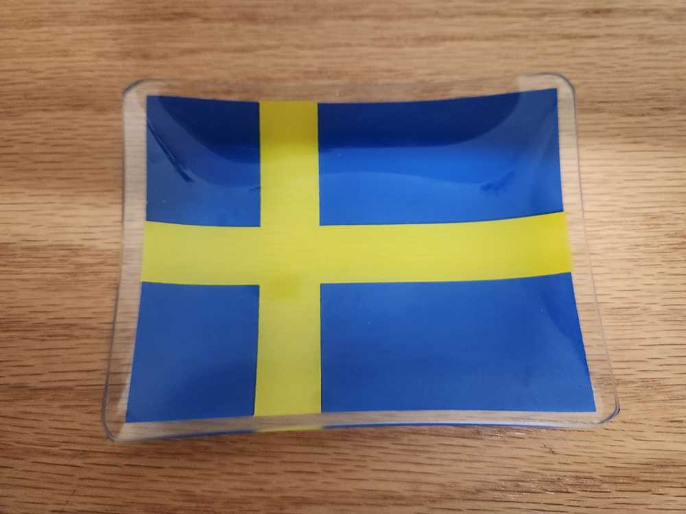 Swedish Flag Candy Dish