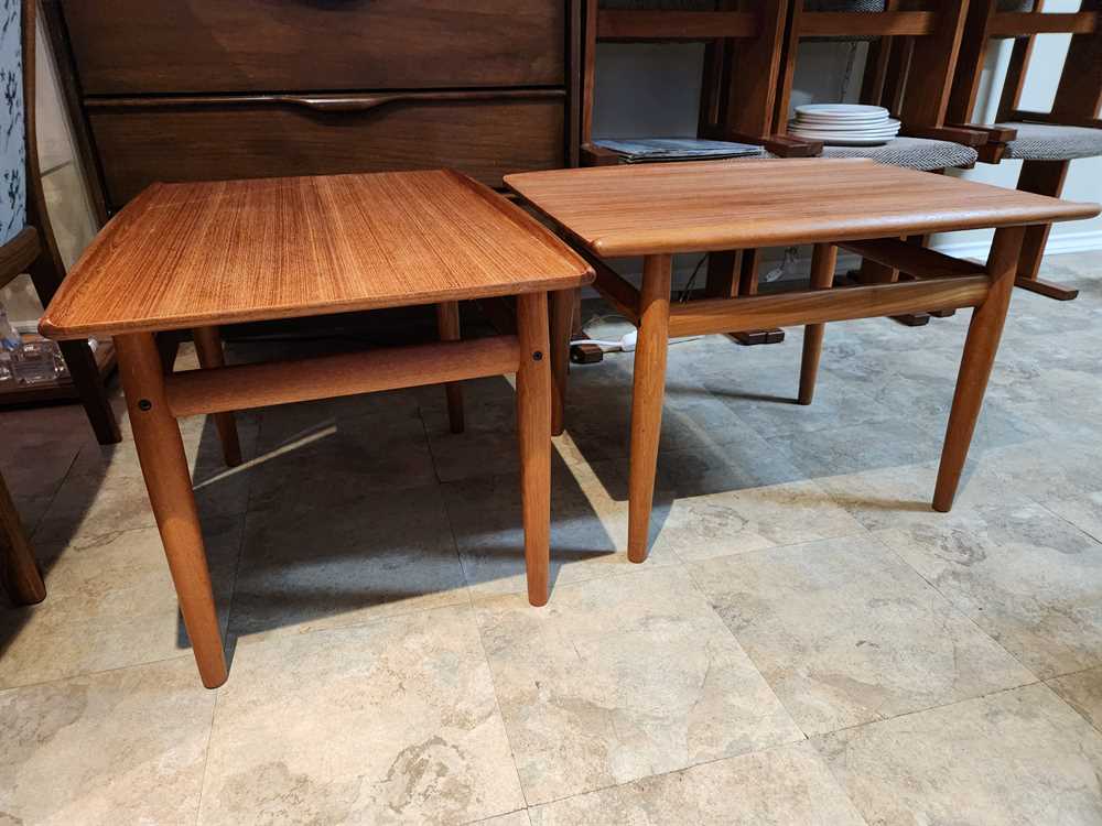 Pair of Grete Jalk Teak for Glostrup Mobler Side Tables