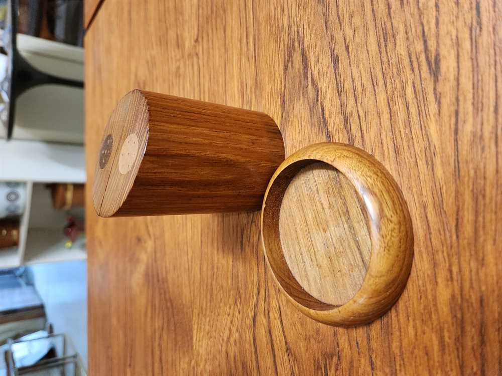 Danish Teak Salt and Pepper Shakers w/ Charger Plate