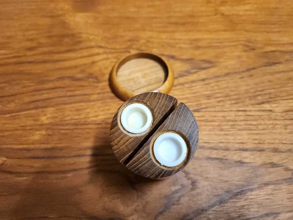 Danish Teak Salt and Pepper Shakers w/ Charger Plate