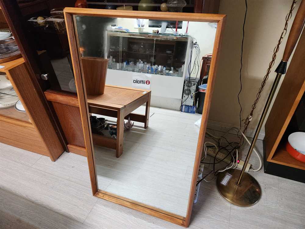 Danish Teak Wall Mirror