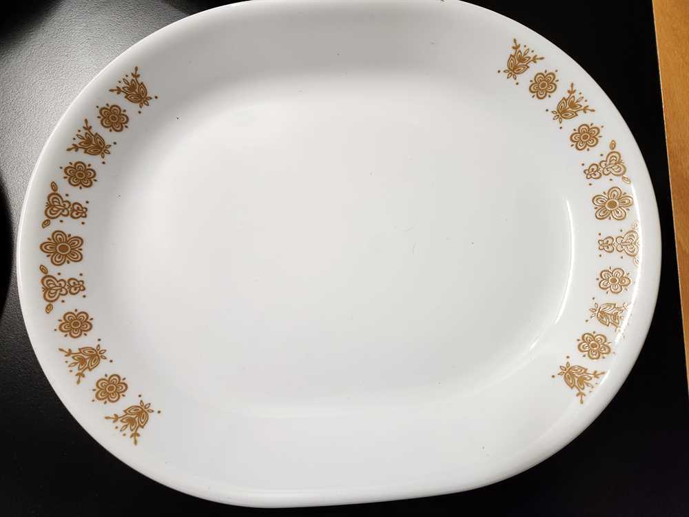 Corelle Butterfly Gold Serving Platter