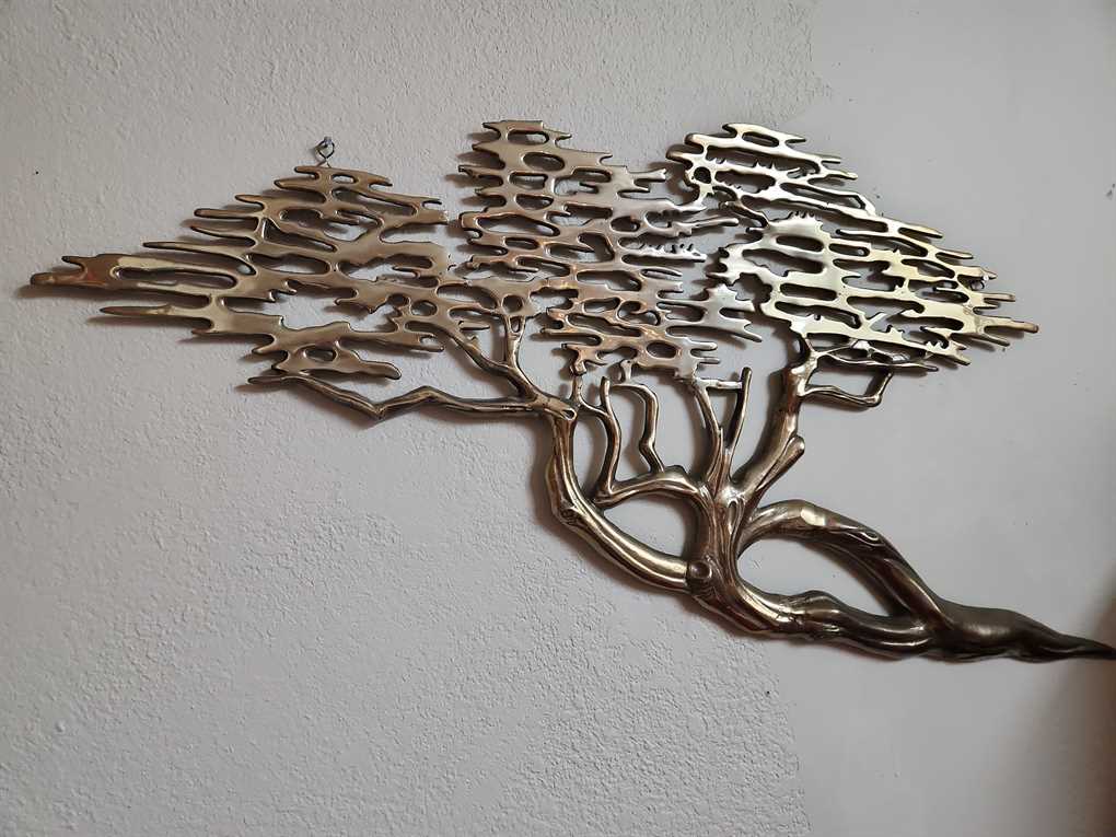 Brass Bonsai "Tree Of Life" Wall Hanging