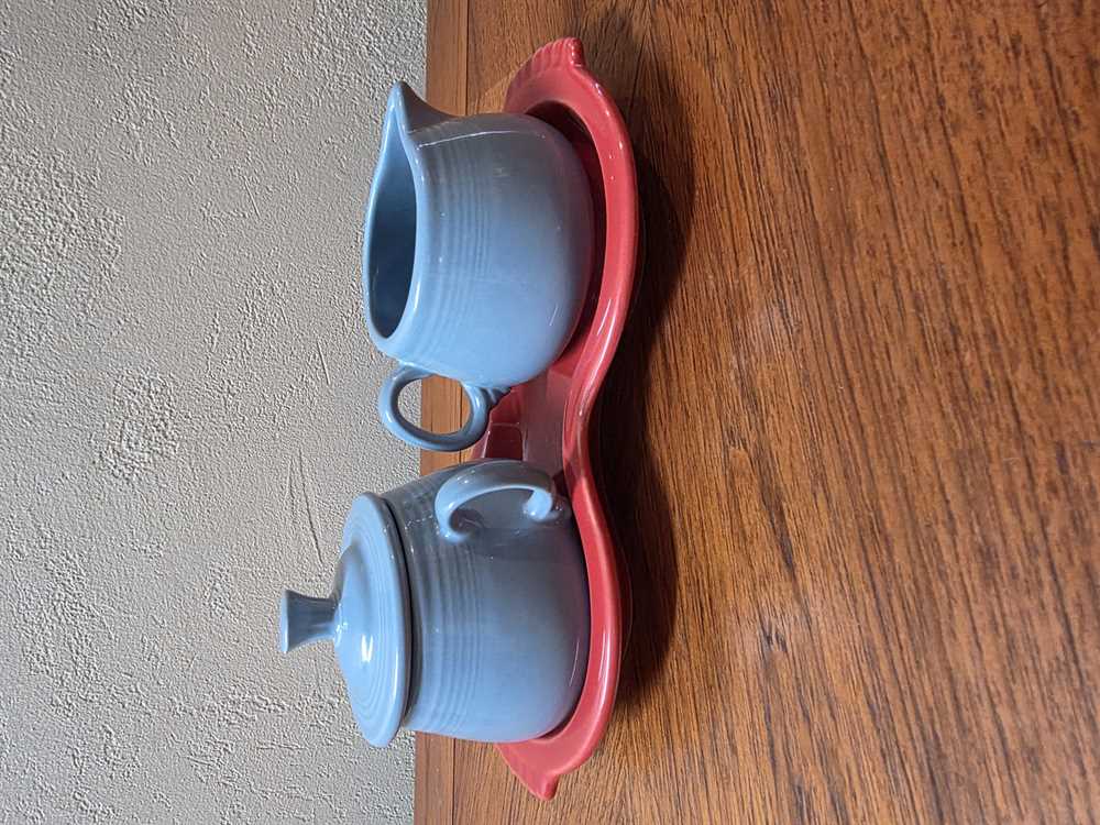 Fiestaware Cream And Sugar Set