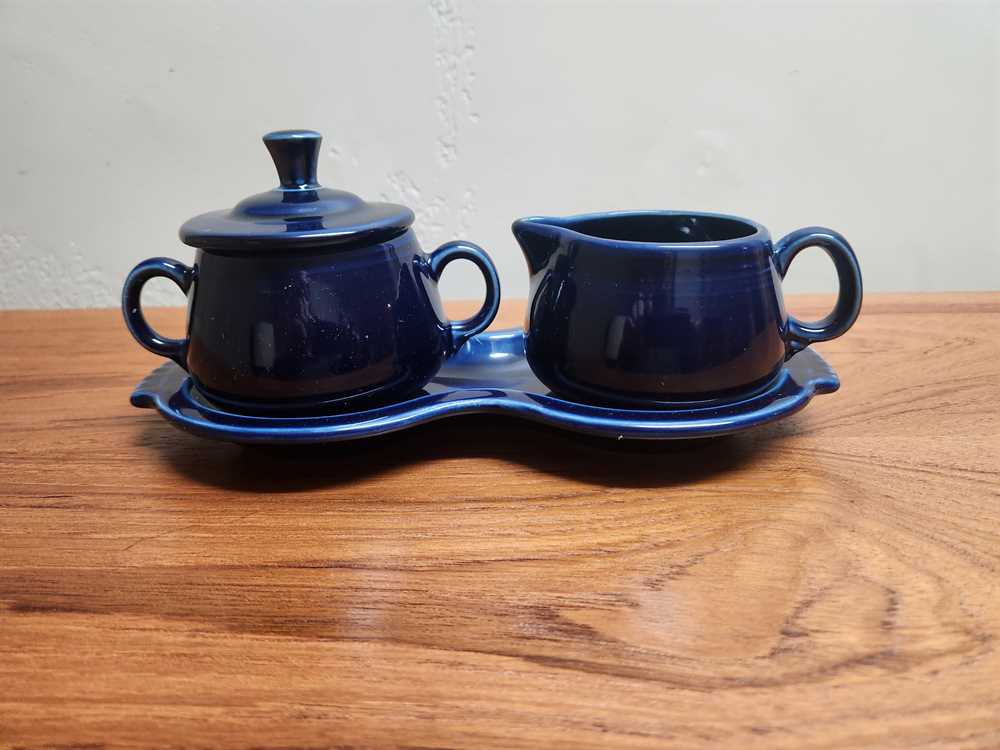 Fiestaware Cream And Sugar Set