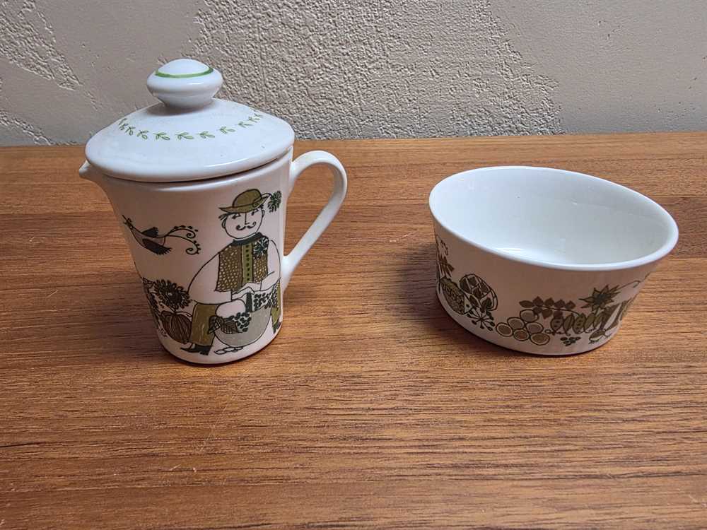 Turi Design Figgjo Market Cream and Sugar