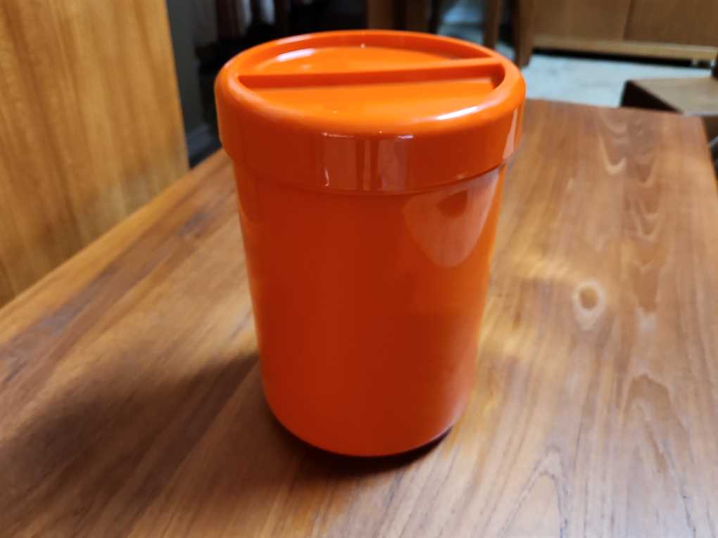 Andre Morin Made in Canada Large Orange Cannister