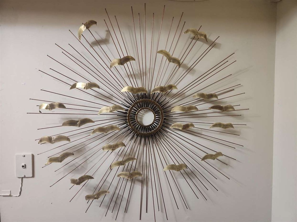 1970s Birds In Flight Torch Art - 42" by Willem Degroot