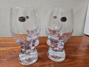Set of 4 Bohemian Crystal Beer Glasses