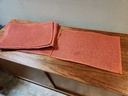 Set of 10 Orange Rattan Placemats