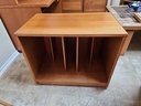 Jesper Mobler Denmark Teak Record Storage Cabinet on Coasters