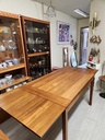 RS Associates Canada Teak Draw Leaf Dining Table