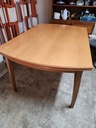 1980s Ikea Kronvik Beech Draw Leaf Dining Table