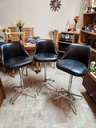 Vintage 1960's Chrome & Vinyl Bar Stool