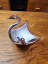 VAN Crystal Italy Swan Art Glass Bowl