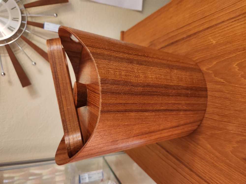 Made in Japan Teak Ice Bucket With Tongs