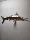 Large Brass Swordfish Wall Hanging