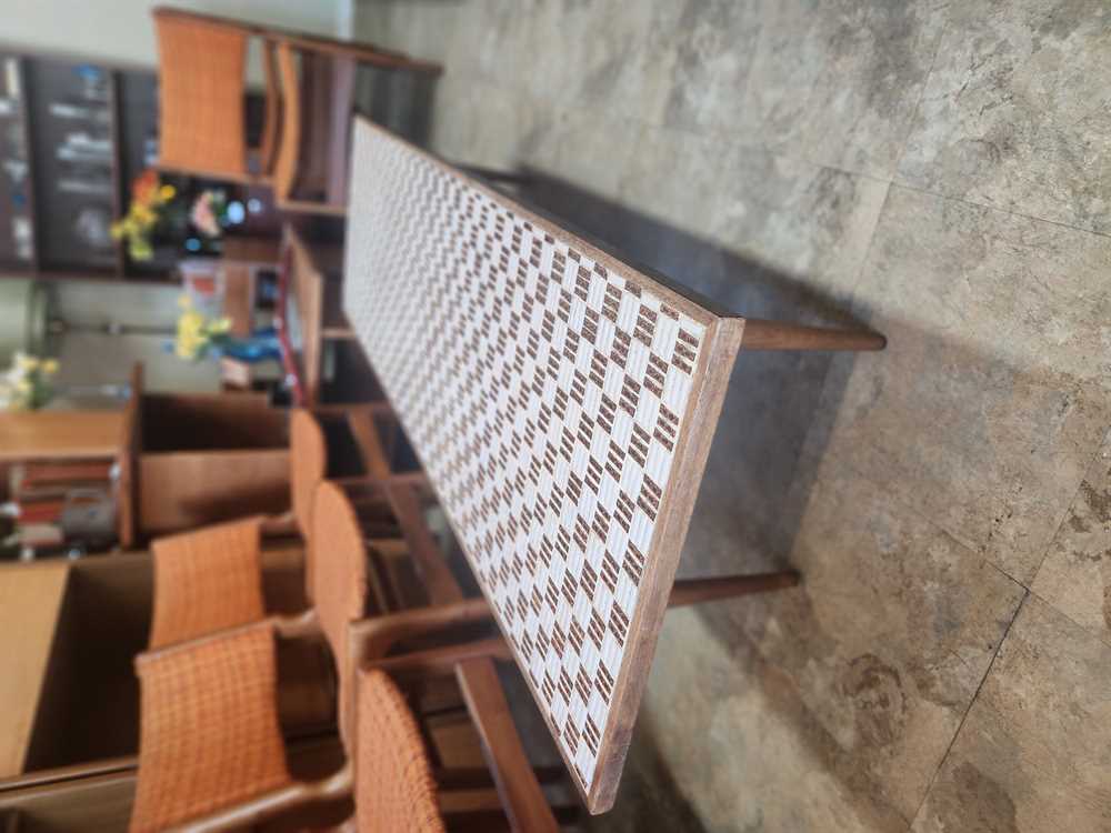 Teak and Tile Coffee Table