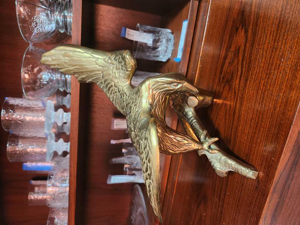 Brass Eagle on Branch