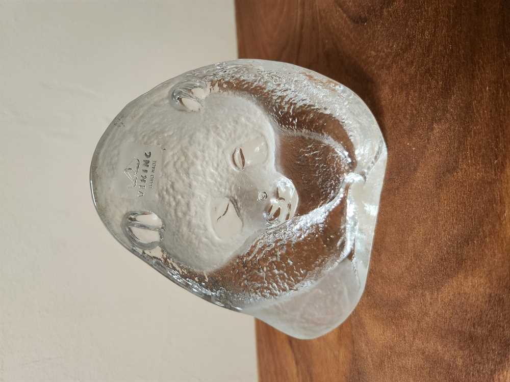 Viking Glass Panda Bear Paperweight