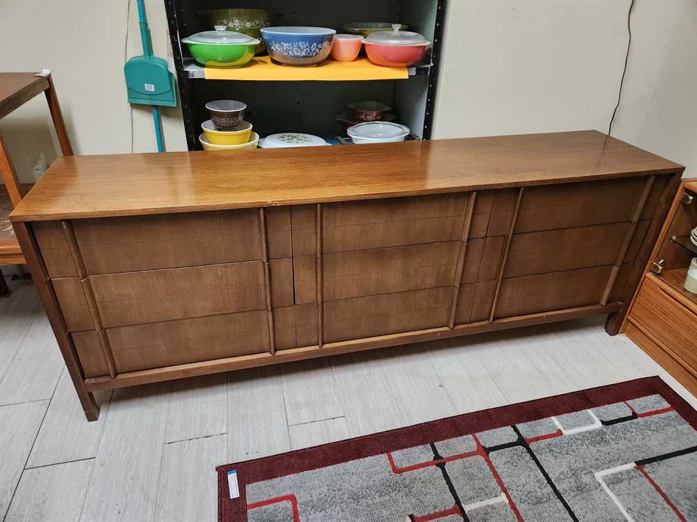 Vic Art Danish Walnut 9 Drawer Dresser