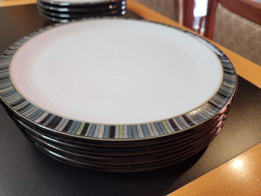 Denby Jet Stripe Dinner Plate