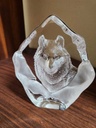 Mats Jonasson Large "Wolf"  Paperweight Signed and Numbered
