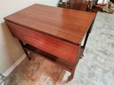Afrormosia (African Teak) Serving Cart w/ Leaves by Fyne Ladye  of Banbury UK