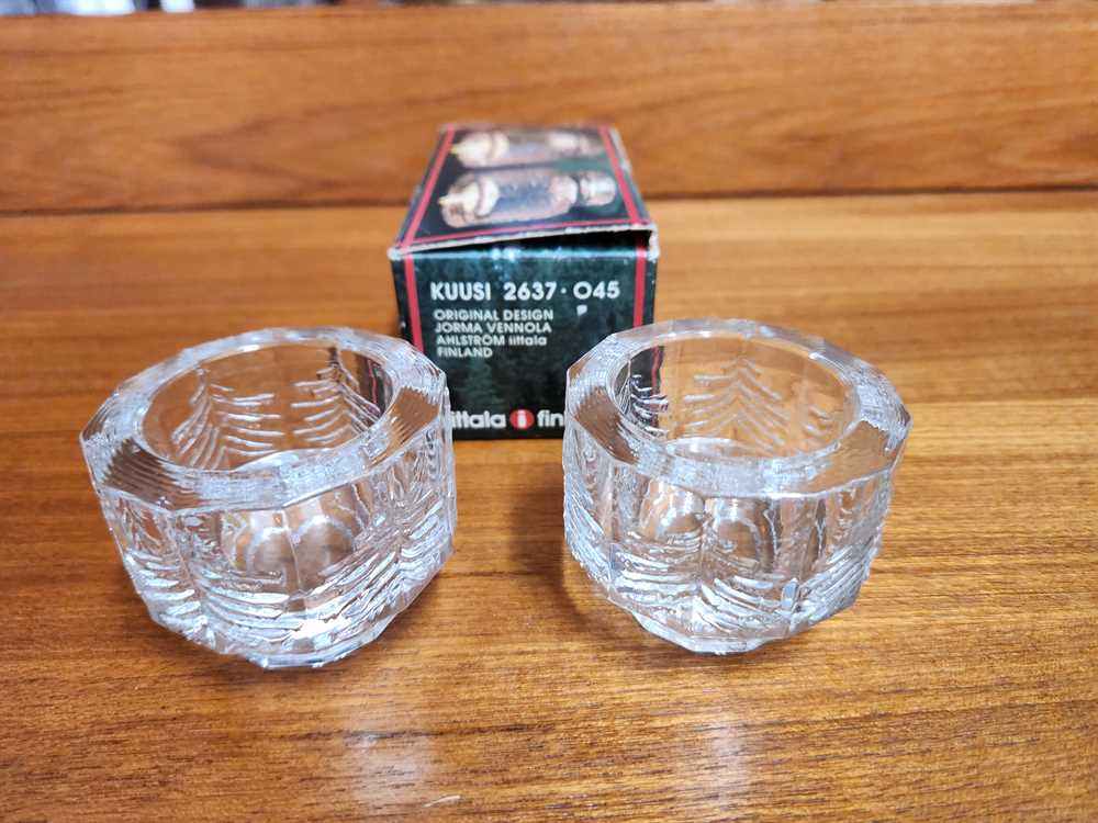 Iittala Kuusi Votive Holder 2 Pack w/ Box - Jorma Vennola