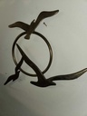 Brass Seagulls Wall Hanging