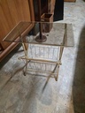 Brass and Glass Side Table
