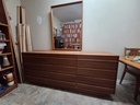 Design Furn. MFG Canada Teak 12 Drawer Lowboy dresser w/mirror