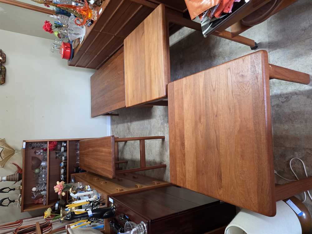 Pair Of Niels Bach Solid Teak Side Tables