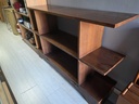 Walnut Laminate Room Divider / Bookshelf / Display Cabinet
