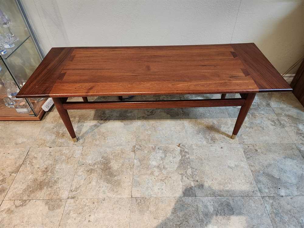 Solid Teak Surfboard Coffee Table