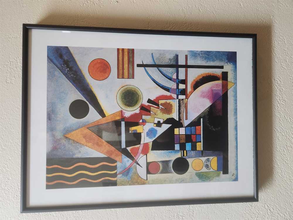 Wassily Kandinsky Framed Print "Swinging 1925" - 12" x 16"