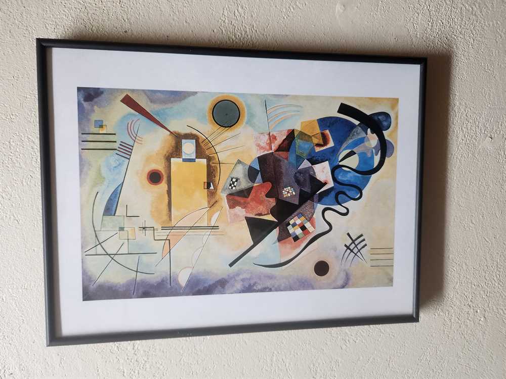 Wassily Kandinsky Framed Print "Yellow Red Blue" - 12" x 16"