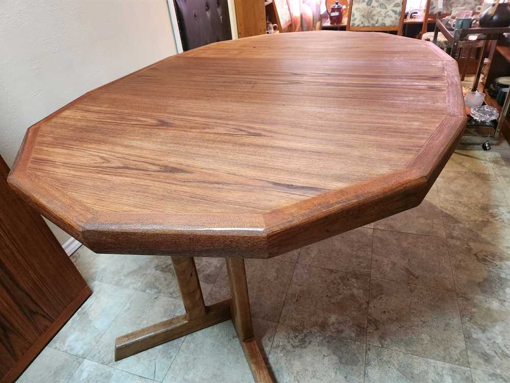 Nordic Furniture Teak Dining Table w/ 2 Leaves