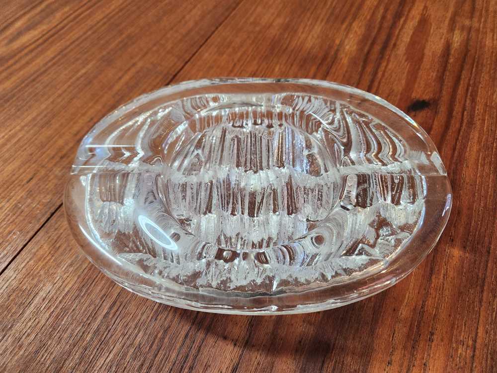 Nybro Sweden Iceberg Cigar Ashtray