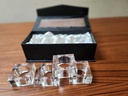 Thomas Rosenthal Crystal Napkin Rings by Oleg Cassini