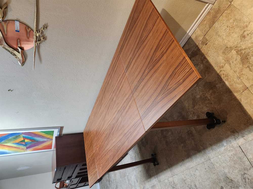 BRDR.  FURBO Teak Draw Leaf Dining Table