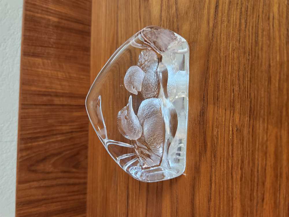 Mats Jonasson Ducks Glass Sculpture
