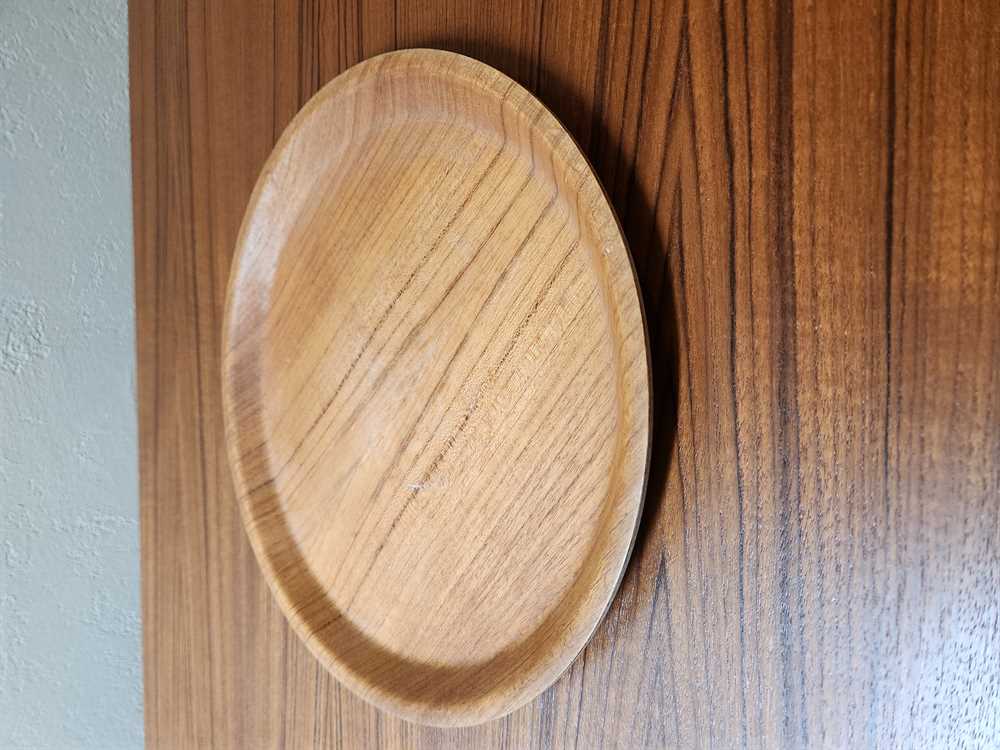 Teak Round Serving Tray