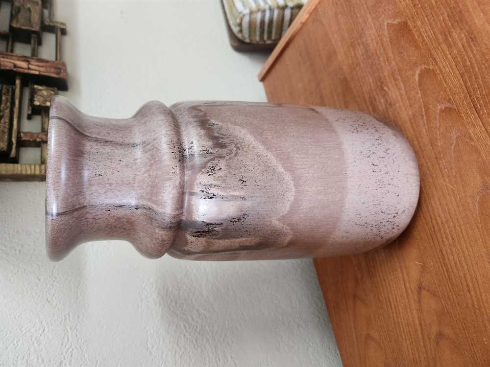 Large Blue Mountain Pottery Mocha Floor Vase